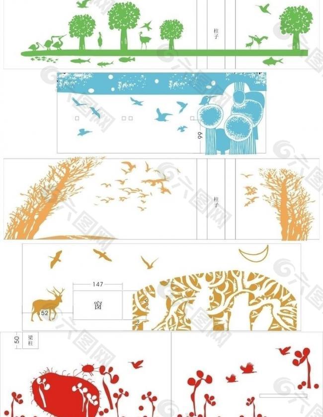 学校墙面设计图片