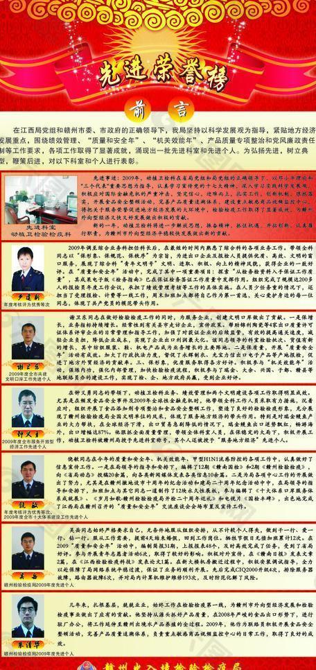 先进荣誉榜图片