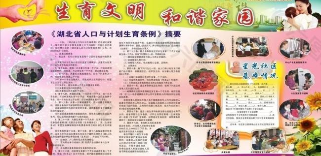 生育文明和谐家园图片