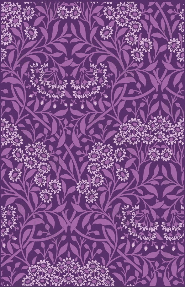 紫色花纹背景图
