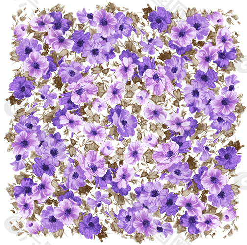 紫花底纹