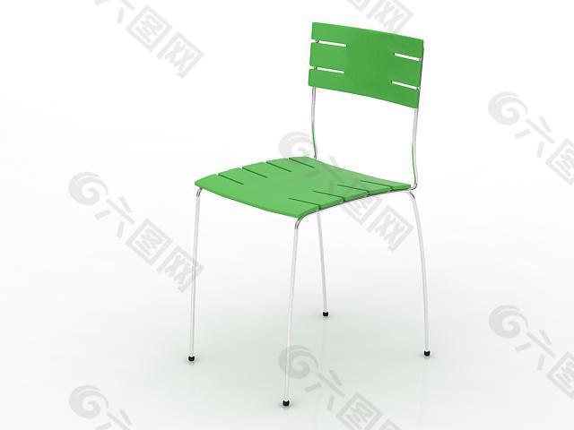 绿色现代感座椅3d模型下载