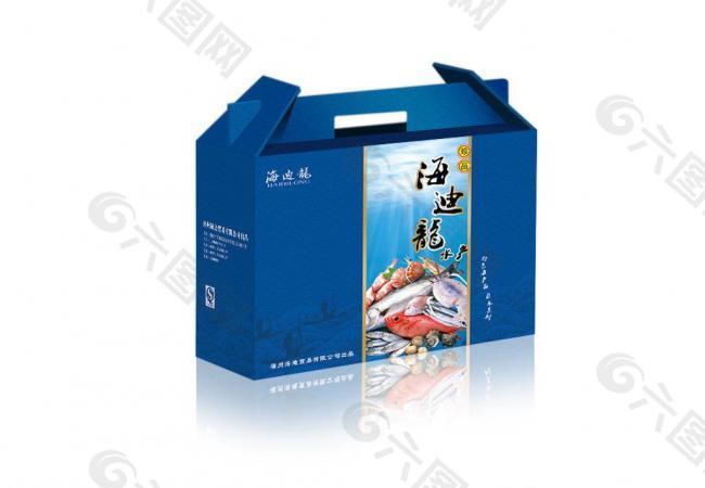 海鲜礼盒 海鲜包装（展开图）图片