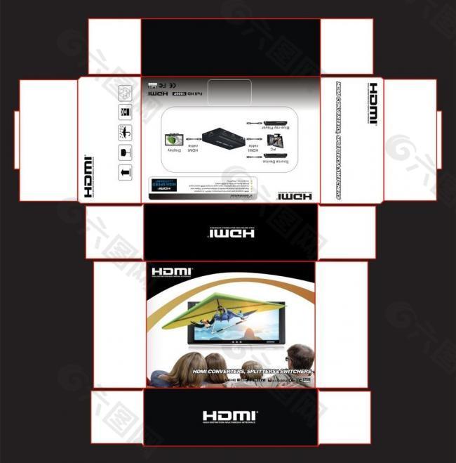 hdmi 彩盒图片