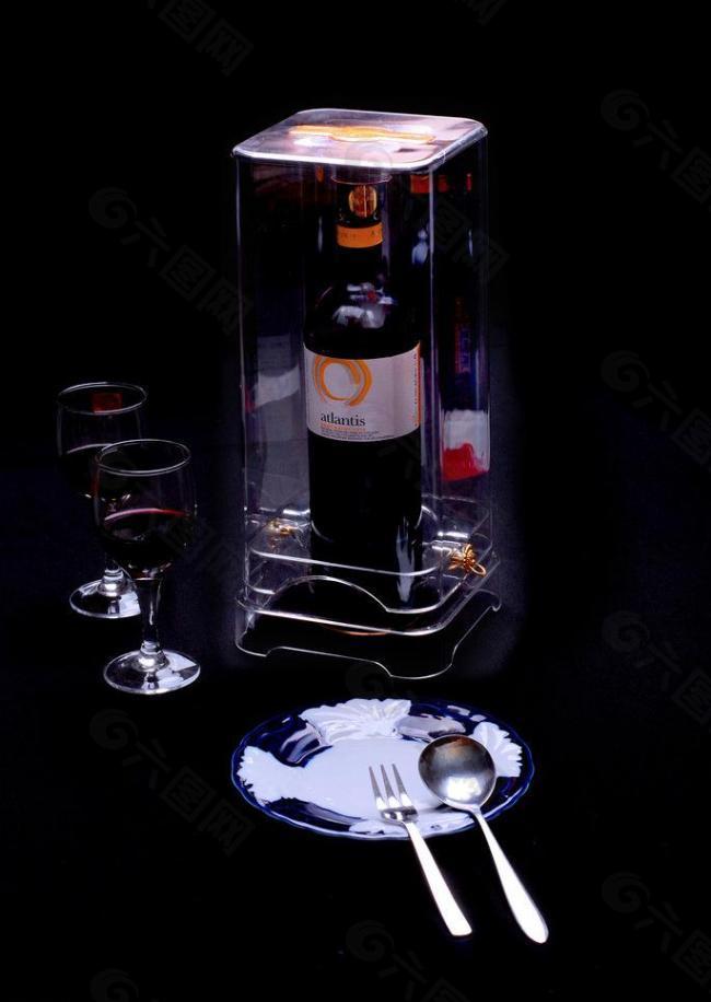 红酒 酒盒 水晶图片