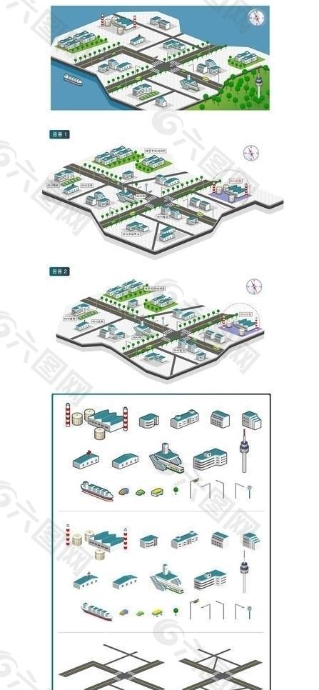 城市规划图图片