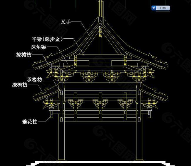 圣母殿侧面大样图片