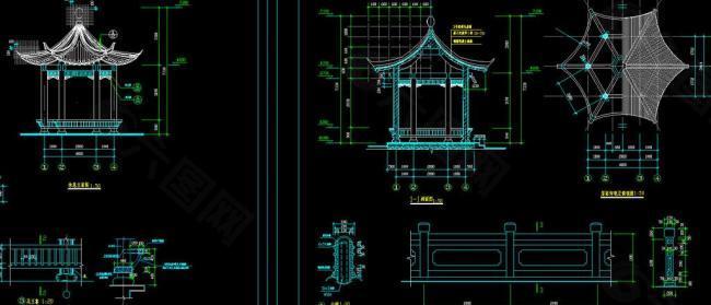 亭子设计施工图图片