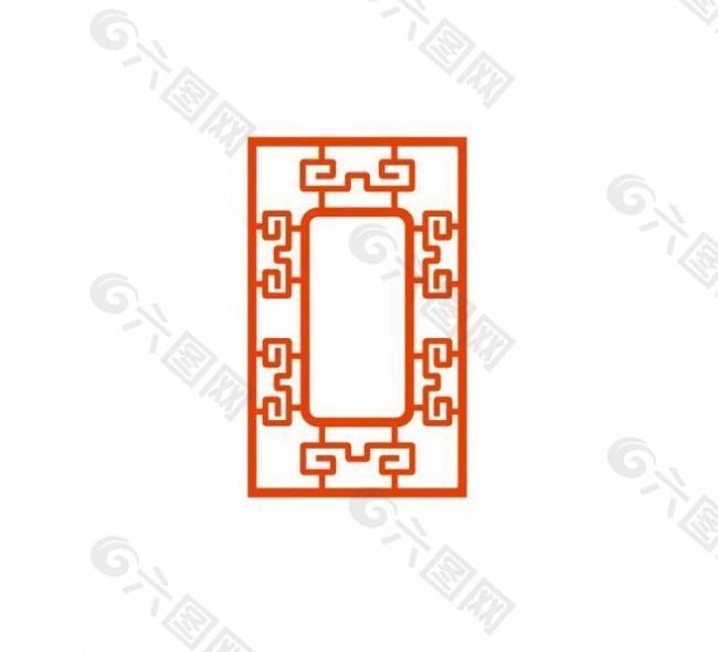 矢量雕花窗图片