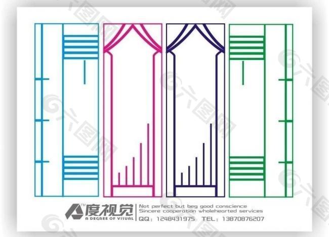 时尚平开门图片