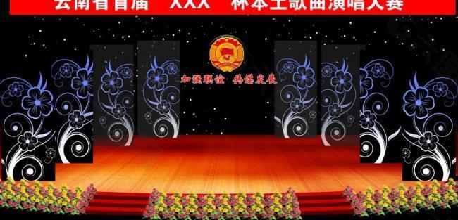 晚会舞台灯光效果图图片