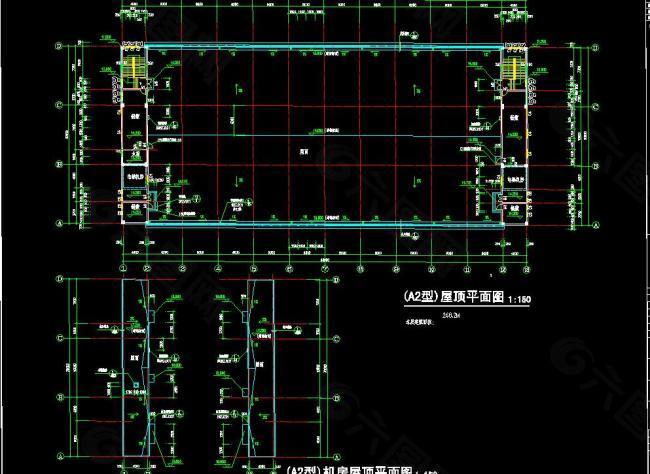 a2型厂房屋顶平面图片