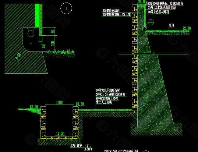 细部剖面图片