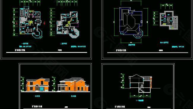 别墅一套方案图片