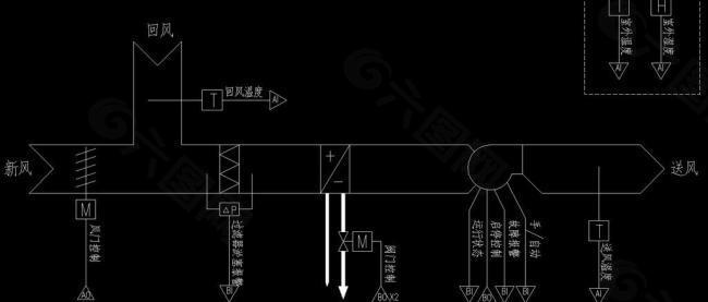 电视台 空调机组系统监控原理图图片