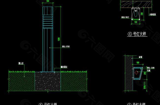 装饰景观灯大样图片