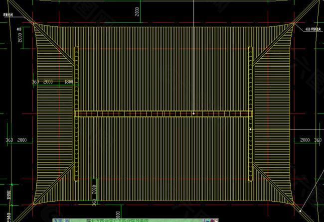 金殿屋顶平面图片