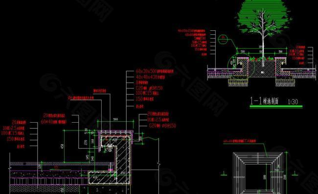 树池剖面图片
