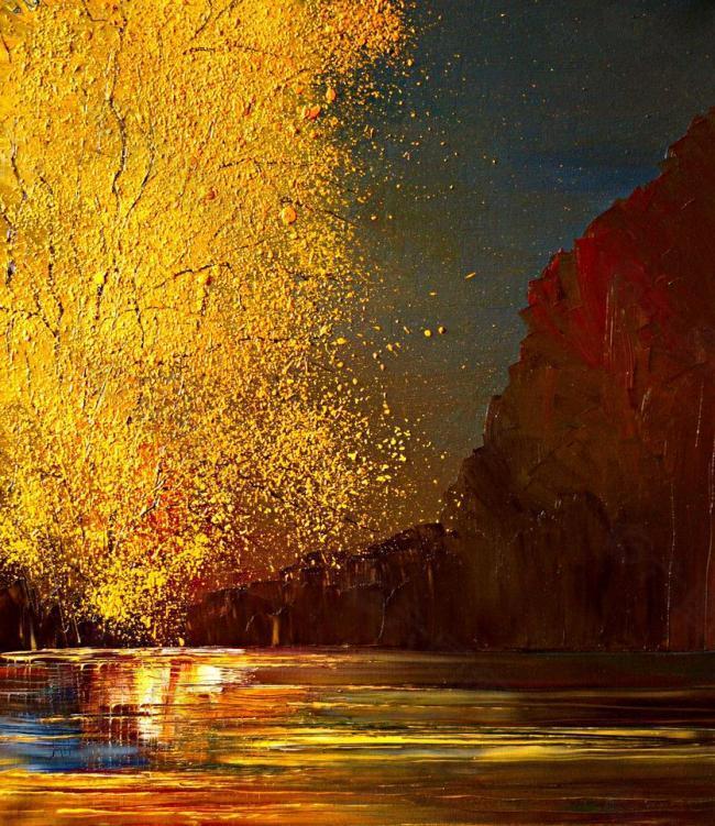 油画 秋季景色图片