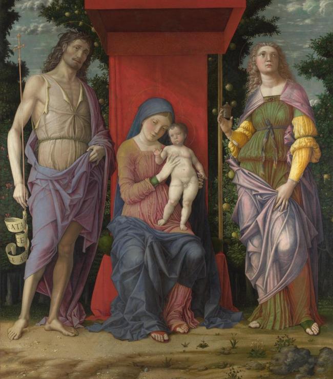 安德里亚蒙特尼 圣母 圣婴与圣徒图片