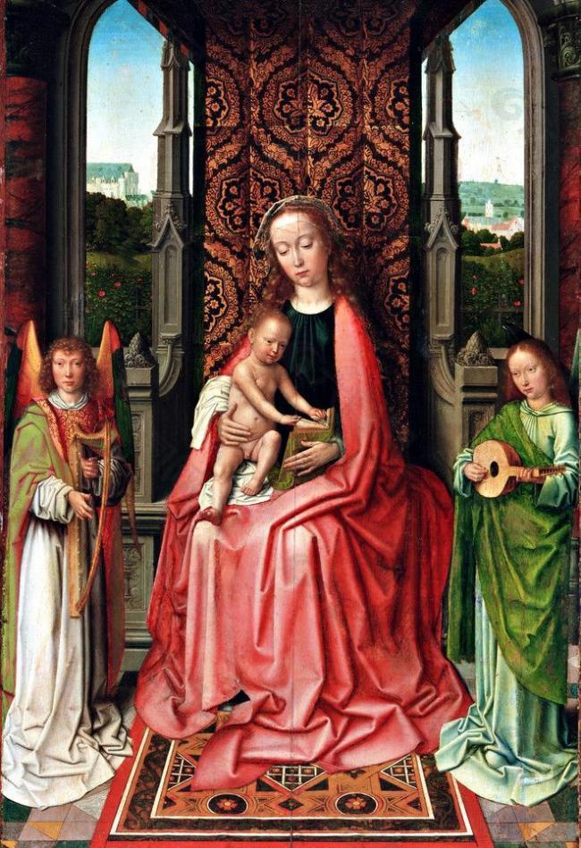 圣母玛利亚 油画图片