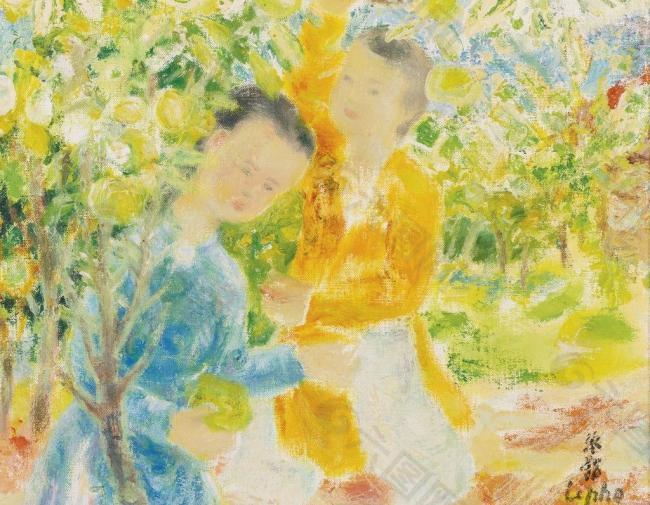 人物油画图片