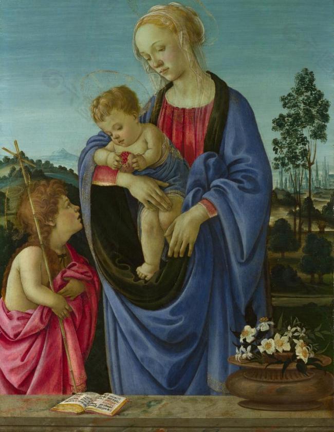 圣母 圣婴与圣约翰图片