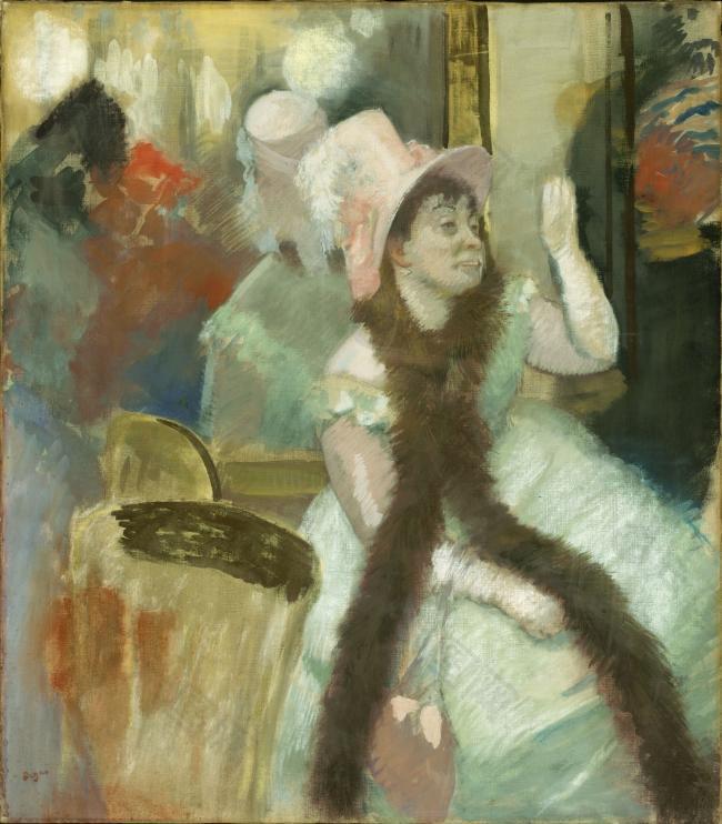 Edgar Degas - Portrait after a Costume Ball (Portrait of Madame Dietz-Monnin), 1879法国画家埃德加.德加Edgar D