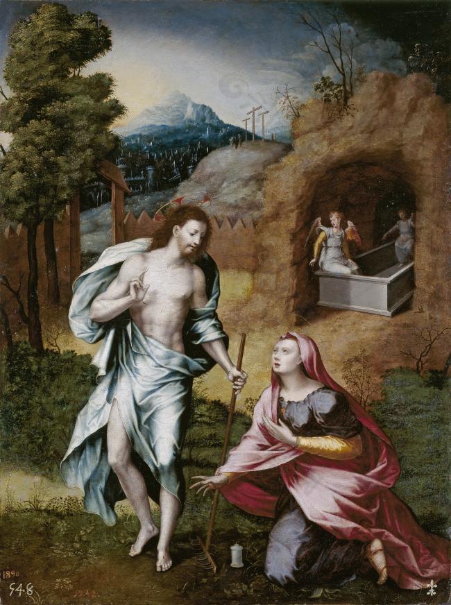 Vallejo Cosida, Jeronimo Vicente - Noli me tangere, Ca. 1570大师画家动物油画飞行动物装饰画