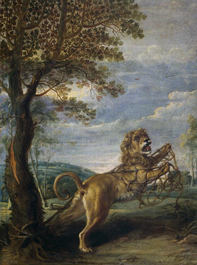 Snyders, Frans - Fabula del leon y el raton, Primera mitad del 17 Century大师画家古典山水画古典建筑古典文化装饰画油画