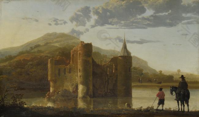 Aelbert Cuyp - Ubbergen Castle大师画家古典画古典建筑古典景物装饰画油画