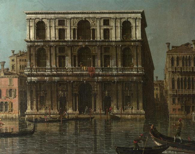 Canaletto - Venice - Palazzo Grimani大师画家古典画古典建筑古典景物装饰画油画