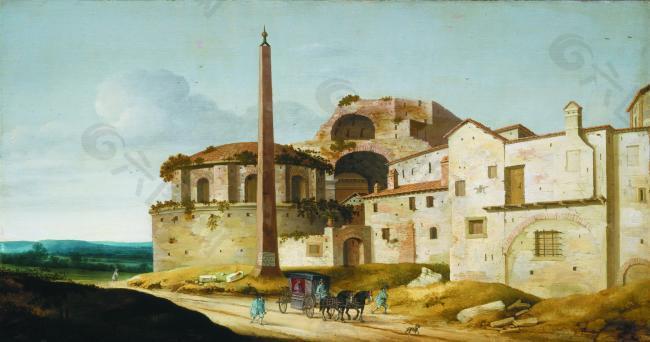 Pieter Jansz Saenredam大师画家古典画古典建筑古典景物装饰画油画