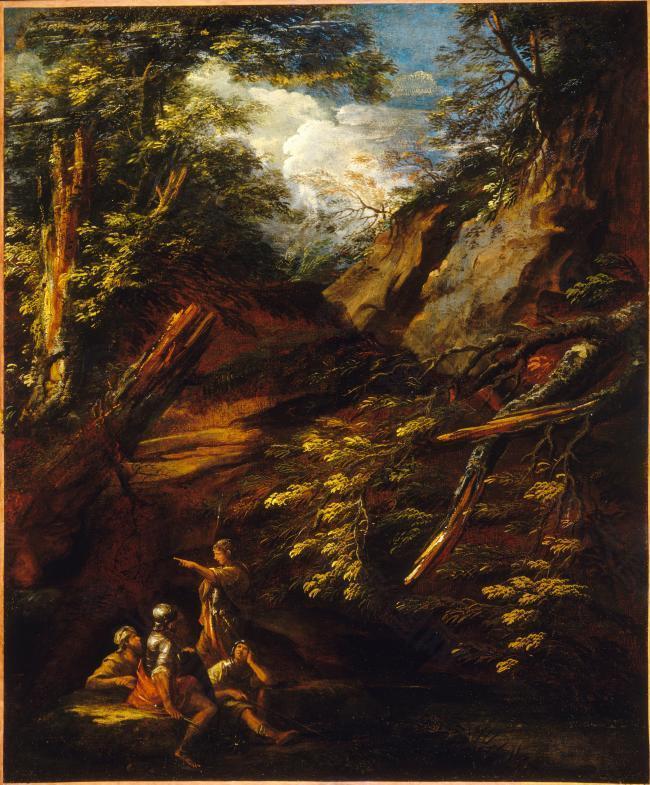 Salvator Rosa (4)大师画家古典画古典建筑古典景物装饰画油画