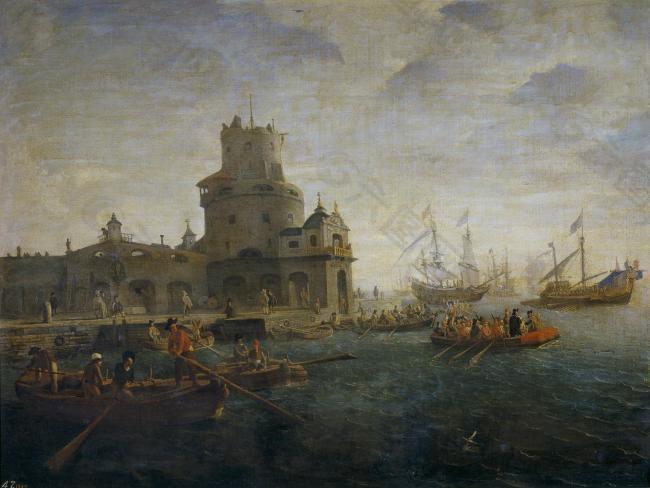 Eyck, Gaspar van - Marina大师画家古典画古典建筑古典景物装饰画油画
