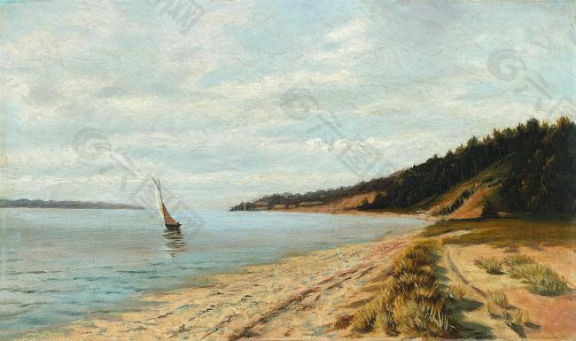 John Frederick Peto - Afternoon Sailing, 1890大师画家古典画古典建筑古典景物装饰画油画