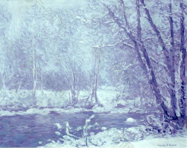 Charles J. Palmie - Snowy Landscape大师画家风景画静物油画建筑油画装饰画
