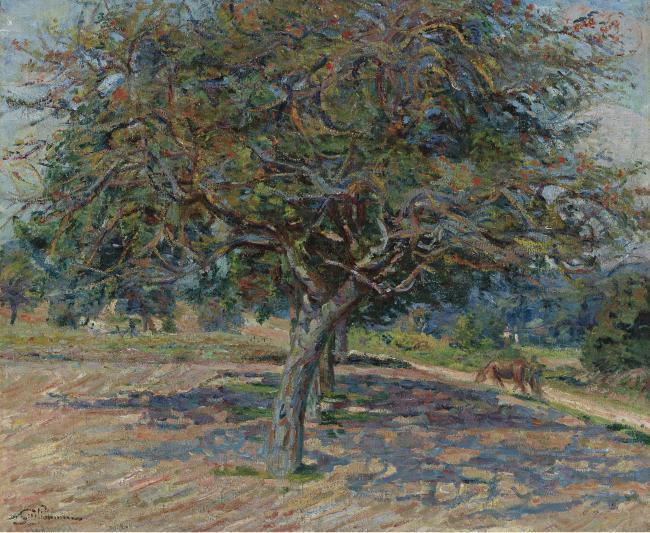 Armand Guillaumin - Trees at Ile-de-France, 1878大师画家风景画静物油画建筑油画装饰画