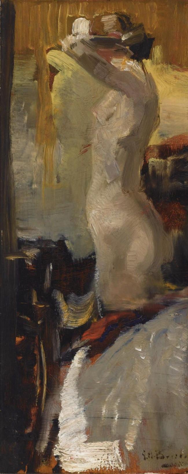 George Hendrik Breitner - Standing Nude大师画家风景画静物油画建筑油画装饰画