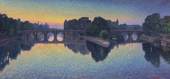 Gustave Cariot - Pont Neuf, Aurora大师画家风景画静物油画建筑油画装饰画