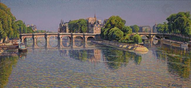 Gustave Cariot - Pont Neuf大师画家风景画静物油画建筑油画装饰画