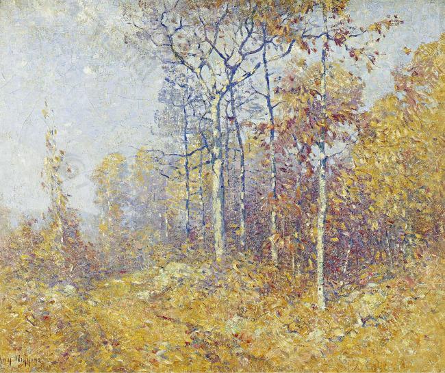 Guy Carleton Wiggins - Indian Summer Morning大师画家风景画静物油画建筑油画装饰画