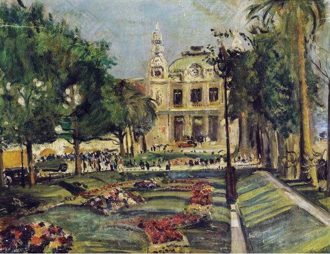 Lucien Adrion - Casino of Monte Carlo, 1929大师画家风景画静物油画建筑油画装饰画