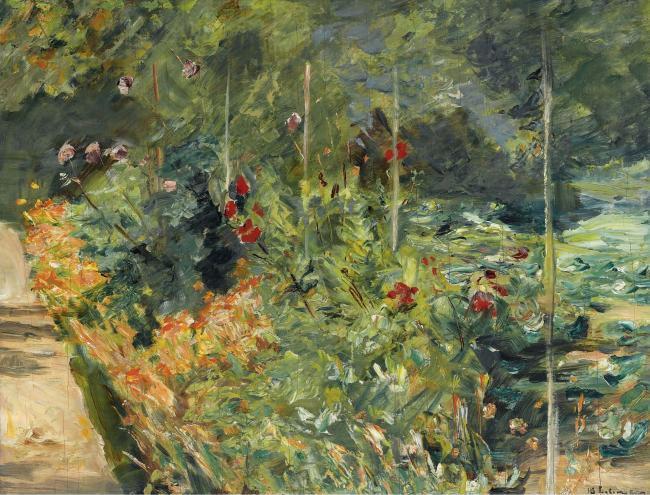 Max Liebermann - The Garden to the West of Wannsee, 1920大师画家风景画静物油画建筑油画装饰画