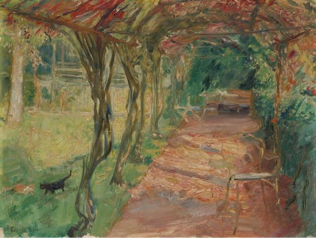 Max Slevogt - Under an Arbour, 1901大师画家风景画静物油画建筑油画装饰画