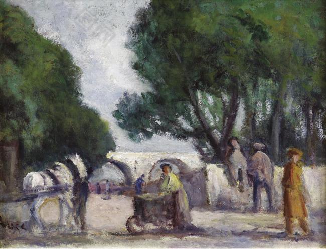 Maximilien Luce - Quay of the Seine大师画家风景画静物油画建筑油画装饰画