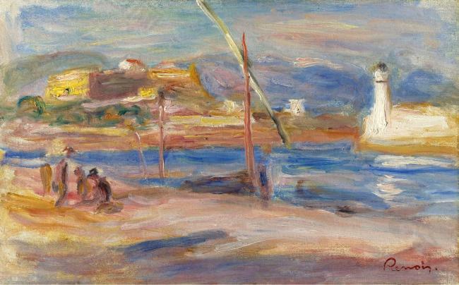 Pierre Auguste Renoir - Fort Carre at Phare of Antibes, 1916大师画家风景画静物油画建筑油画装饰画