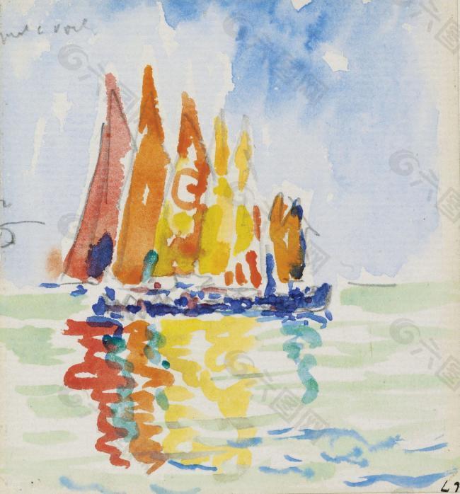 Paul Signac - Venice大师画家风景画静物油画建筑油画装饰画