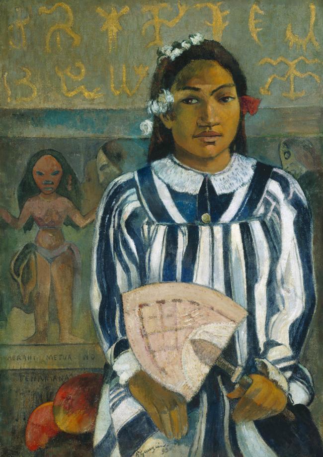 Paul Gauguin - The Ancestors of Tehamana OR Tehamana Has Many Parents (Merahi metua no Tehamana),法国画