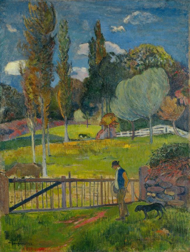 Paul Gauguin - Landscape, 1894法国画家保罗.高更paul gauguin印象派油画装饰画